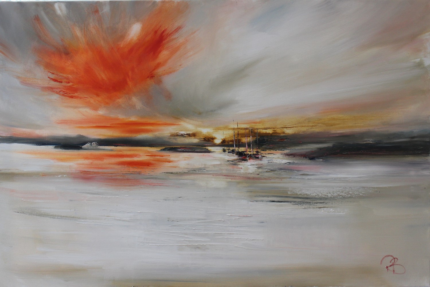 'Trailing Sunset' by artist Rosanne Barr